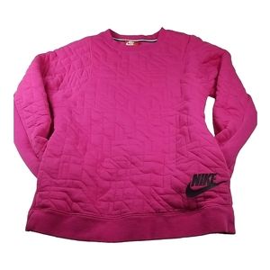 Youth Nike Sportswear Quilted Pattern Crew neck Sweatshirt Size Large